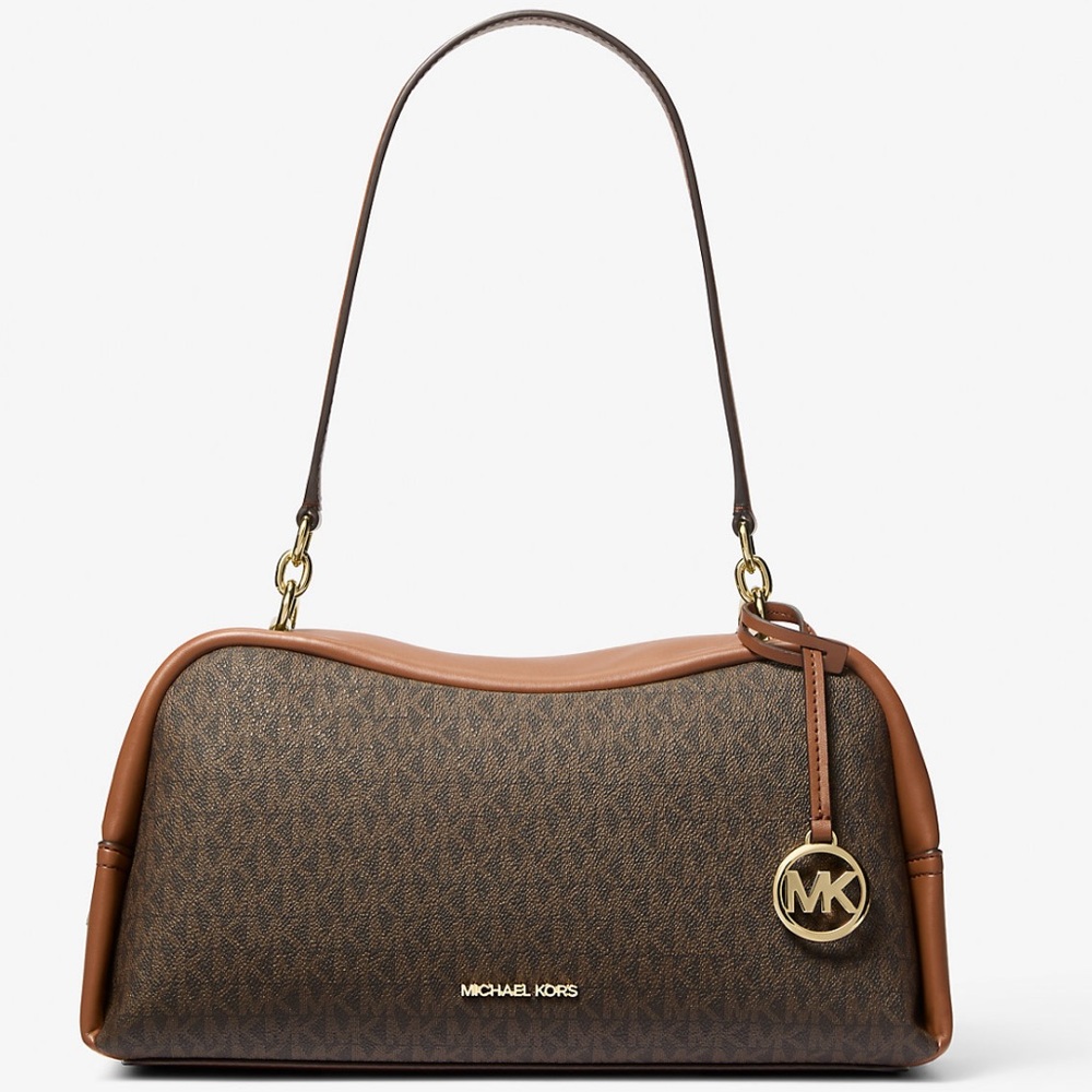 Michael Kors Cecilia Brown and Tan Shoulder Bag - Picture 2 of 9